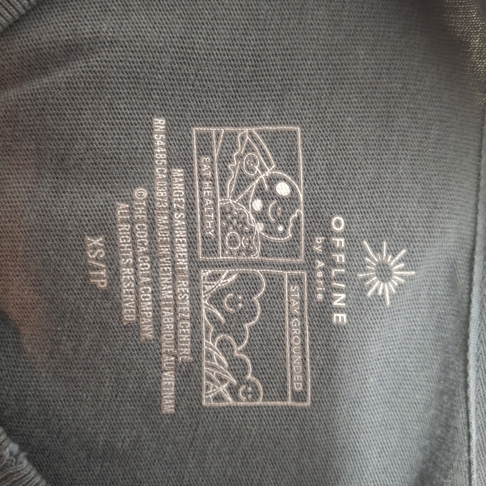Aerie Charcoal Crop Top